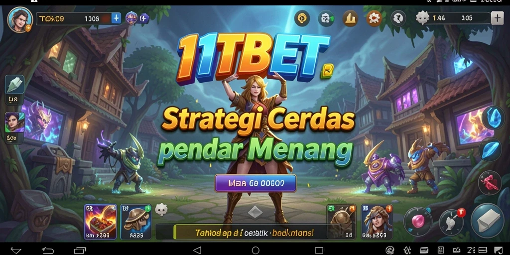 Screenshot gameplay 11TBET menampilkan strategi menegangkan di medan perang.