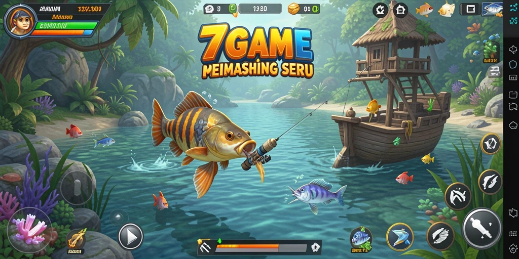 Gameplay seru memancing di dunia bawah laut yang menakjubkan.
