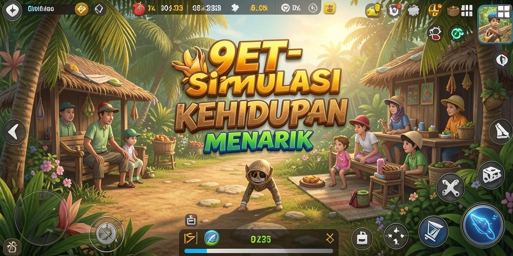 Tampilan gameplay menarik dari 9ET menunjukkan interaksi karakter.