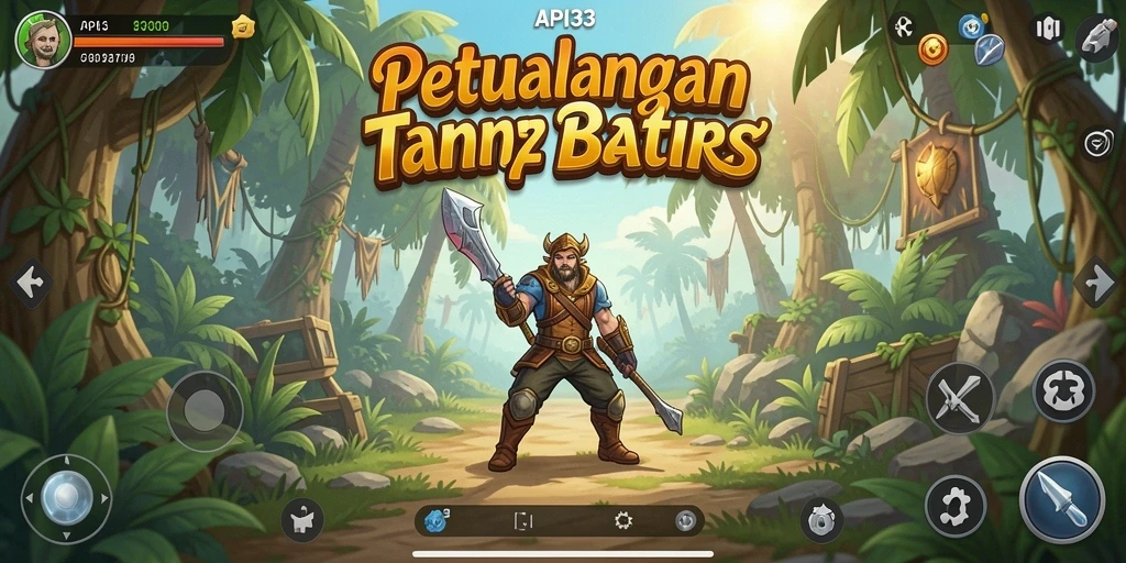 Tangkapan layar dalam game API33 menampilkan aksi petualangan yang mendebarkan.
