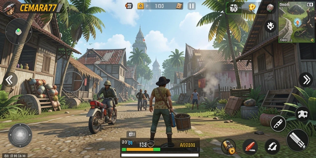 Tampilan gameplay CEMARA77 yang menarik dan imersif.