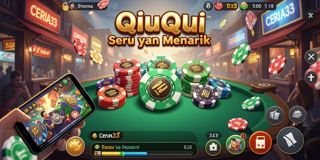Tampilan menarik dari gameplay CERIA33 QiuQiu yang seru.