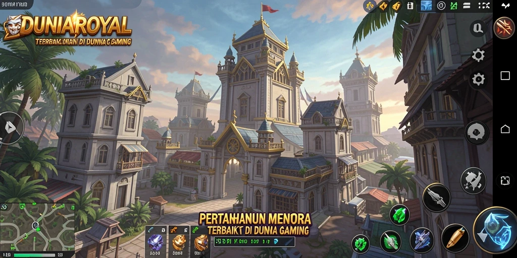 Tampilan gameplay DUNIAROYAL yang kompetitif dan strategis.