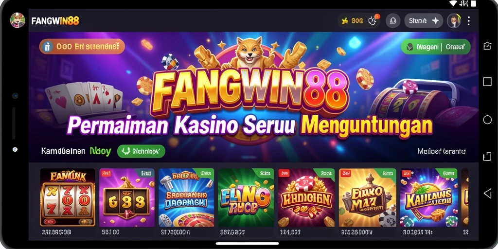 Tampilan gameplay menarik dari FANGWIN88 dengan fitur kasino.