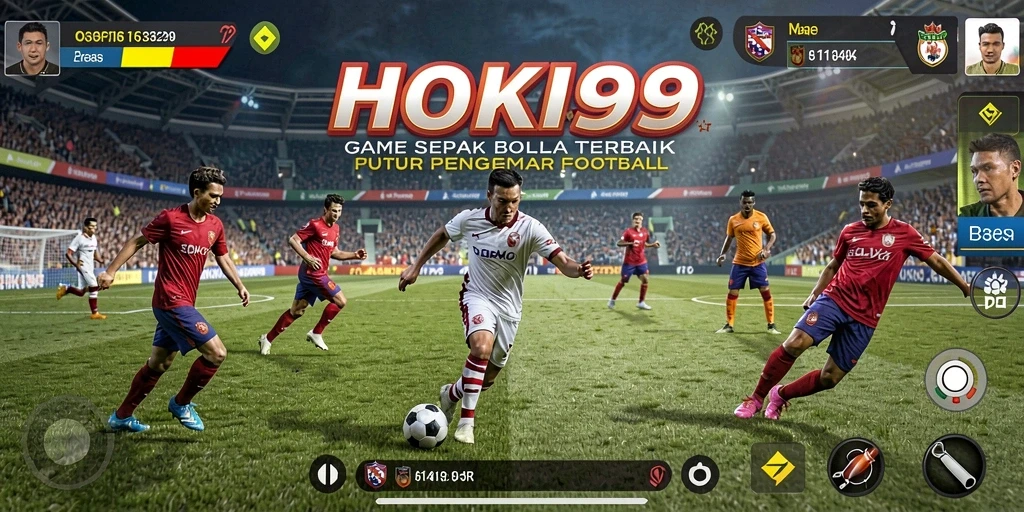 Tampilan seru gameplay di HOKI99 saat tim bertanding.