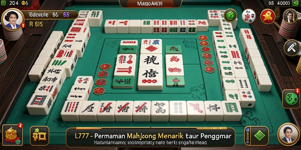 Screenshot gameplay L777 dengan aksi seru Mahjong.