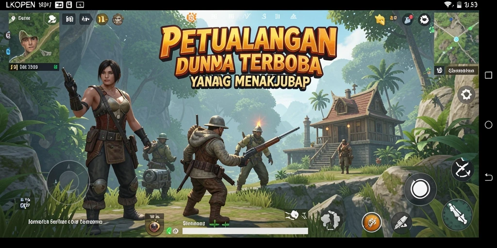 Tampilan gameplay LKOPEN yang menakjubkan dalam dunia terbuka.