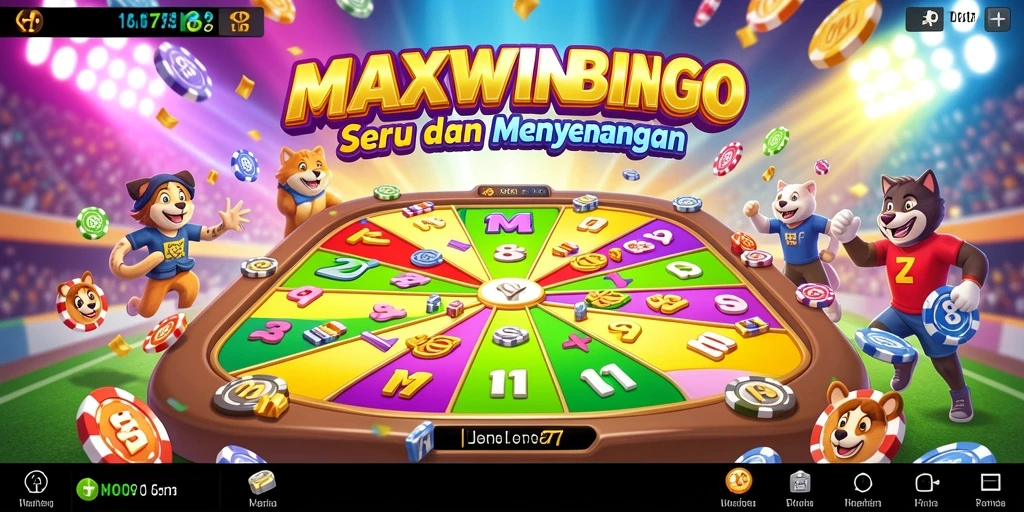 Tampilan menarik dari gameplay Bingo di MAXWIN77.