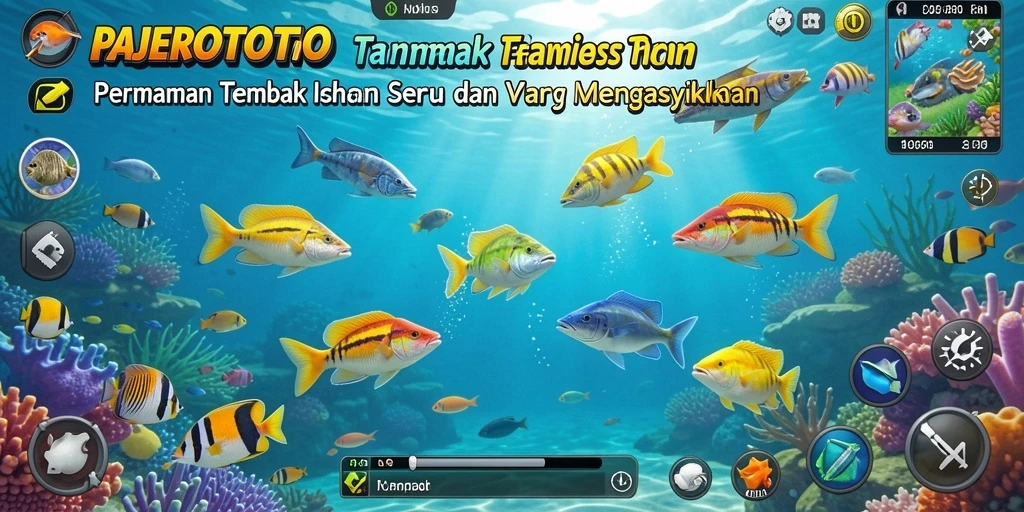 Screenshot gameplay PAJEROTOTO dengan aksi Tembak Ikan yang seru.