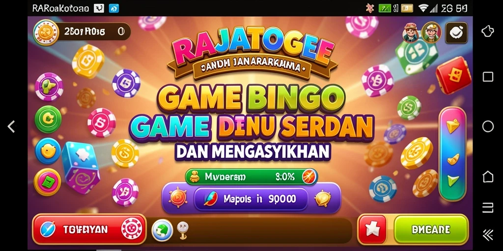 Screenshot gameplay Bingo yang seru dan interaktif di RAJATOGEL.