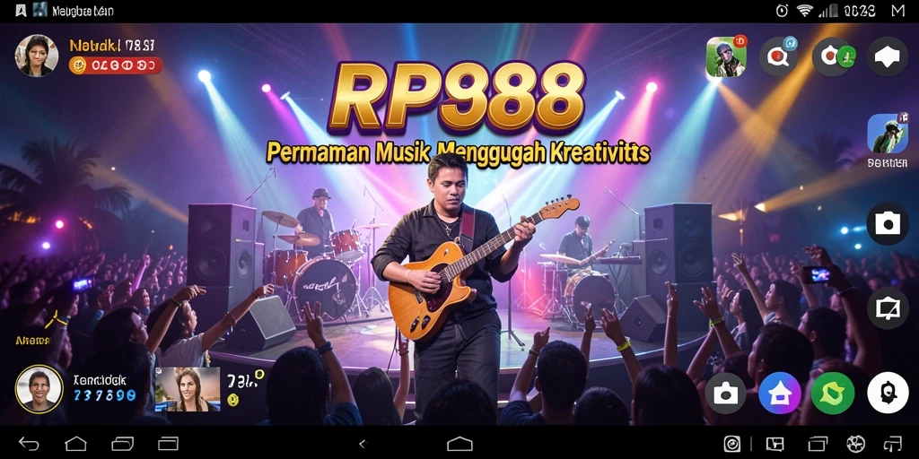 Tangkapan layar RP888 menampilkan pemain menikmati permainan musik interaktif.