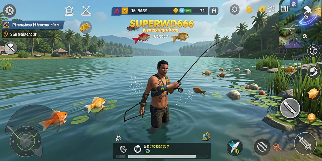 Tangkapan ikan besar di <strong>SUPERWD666</strong> dengan grafik memukau.