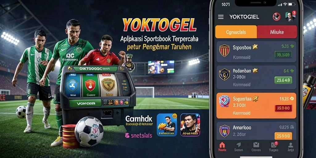 Screenshot YOKTOGEL menampilkan antarmuka taruhan olahraga yang menarik.