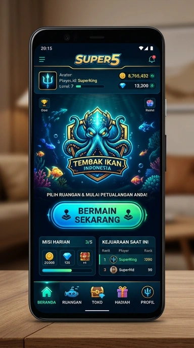 Daftar kategori aplikasi yang tersedia di super5.